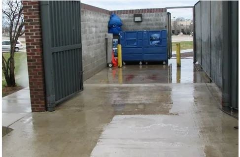dumpster pad cleaning dumpster pad cleaning