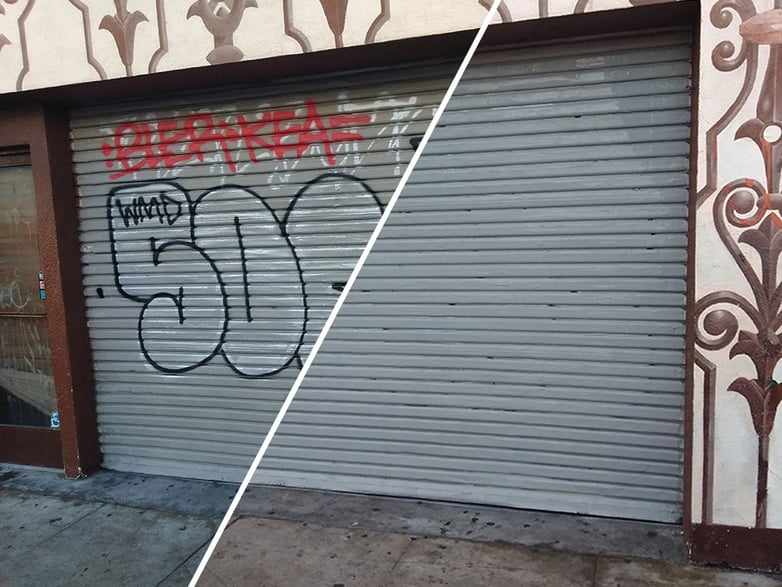 graffiti garage before after graffiti garage before after